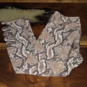 Onzie Brown Patterned Leggings